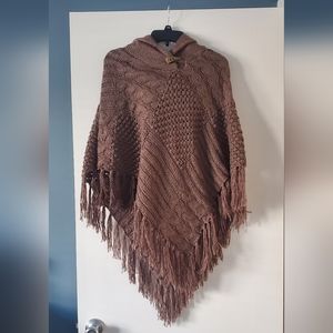 Olive and Oak Brown Shawl size M